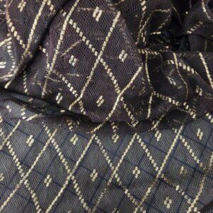 VIntgae Circa 1920 Assuit  Ladies Shawl / Geometric Gold Pattern